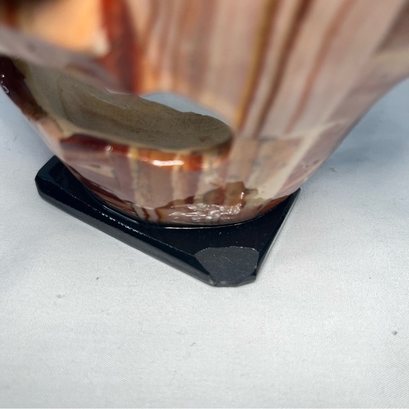 Mayan Aztec Death Mask Inca Burial Mask Tribal Mosaic Abalone Smooth 7” - Picture 7 of 7